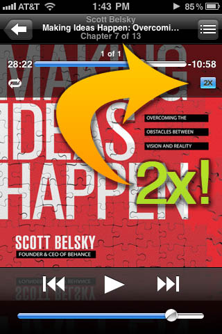 Audible Audiobook on iPhone